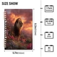thumbnail image 7 of Wirebound Notebook Hardcover Spiral Notebooks Majestic Powerful Lion, 60 Pages, 80 GSM, 5.7 x 8.3in, 7 of 7