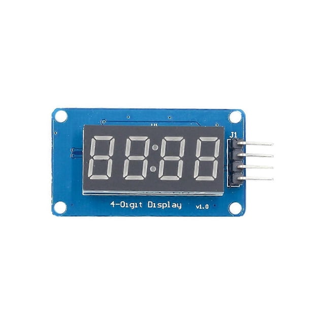 TM1637 4-Bits LED Display Module for Arduino, 0.36 Inch 7-Segment Red Anode Clock Tube & 4 Serial Dr