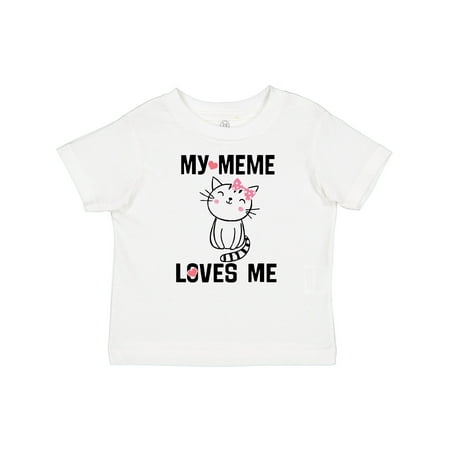 

Inktastic My Meme Loves Me Girls Gift Baby Girl T-Shirt