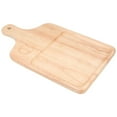 thumbnail image 3 of Tabla de cortar de madera para pizza y pasteles, herramienta de cocina de primera calidad para cortar pan y pasteles, con mango, 3 of 8