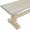 thumbnail image 3 of UNFINISHED TRESTLE BENCH-72, 3 of 5