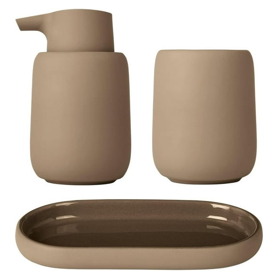Exlonjet SONO Bathroom Accessory Set in Tan