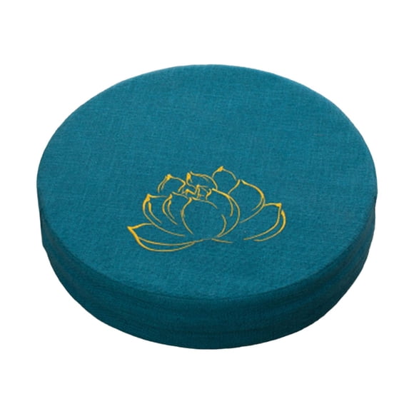 Cojín Redondo De Meditación De 40 Cm De Diámetro Con Asiento Extraíble Para Interior Azul Oscuro De 6 Cm Sunnimix Cojín del asiento