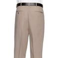 RGM Mens Pleated Front Dress Pants Wool Blend Long Formal Pants for Men