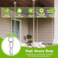 thumbnail image 5 of AEVXKHI 4.8 Inch Heavy Duty M10 Screw Eyes Hooks, 4PCS Self Tapping Eyelet Screw Eye Bolts, Wooden Large Screw Eye Hooks, Load Capacity 650 Lbs, for Hanging, Tie-Downs, Heavy-Duty Applications, 5 of 11