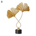 thumbnail image 1 of Ginkgo Leaf Ornament  Electroplating Decorative Great  Fancy Ginkgo Monstera Leaf Statue, 1 of 4