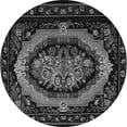thumbnail image 1 of Ahgly Company Indoor Round Medallion Gray French Area Rugs, 6' Round, 1 of 1