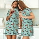 thumbnail image 4 of Disketp Christmas Dachshund para Camisón Corto de Manga Corta para Mujeres, Camisón Cómodo con Escote Redondo, Bonito y Confortable, 4 of 6