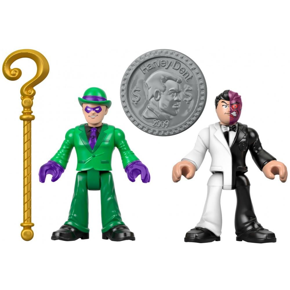 Imaginext DC Super Friends TWO FACE figure brown & blue NOB from Mystery Case 