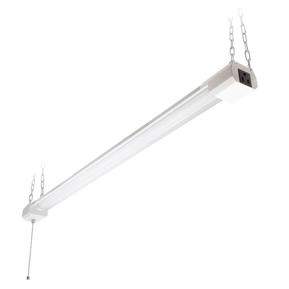 Maxxima 3 ft. Utility LED Shop Light Fixture, Linkable, Frosted Lens