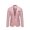 Pink, variant on QENGING Men's Suit Jacket Blazer Suit Solid Color Dress Business Casual Single Blazer Suit for Casual Home Holiday