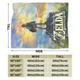 thumbnail image 3 of The Legend Of Zelda Blanket Fuzzy Plush Bed Blanket Cozy Fluffy Air Condition Quilt For Adults Kids, 3 of 6
