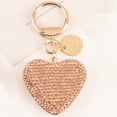thumbnail image 2 of Visland Key Chain Shiny Full Rhinestone Sparkling Multi-purpose Reusable Gift Accessories Metal Heart Shaped Car Keychain Handbag Pendant Keyring for Wallet, 2 of 2
