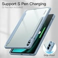 thumbnail image 4 of JETech Case for Samsung Galaxy Tab S9 FE+ / S9 FE Plus 12.4-Inch with S Pen Holder, Clear Transparent Hard PC Back, Protective Tri-Fold Stand Tablet Cover, Auto Wake/Sleep (Light Blue), 4 of 6