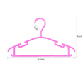 thumbnail image 2 of Northern Brothers Non-Slip Pink Plastic Space-Saving Kids Closet Hangers (100 Pack), 2 of 6