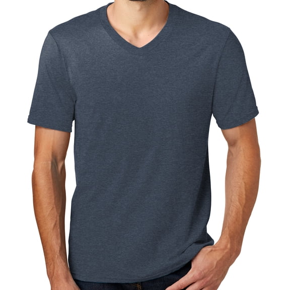 Mens Modern Slim Fit T-shirt, 2XL Heathered Navy