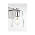 thumbnail image 4 of Living District Kacey 1-Light Iron & Glass Bath Sconce in Chrome/Clear, 4 of 6