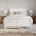 thumbnail image 2 of Portland Queen Wood Platform Bed with Footboard & Twin XL Trundle in White, 2 of 10