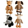 thumbnail image 2 of Wild Friends Stuffed Toys Jungle Animals Soft Creative Children Gift Plush Dog Zebra Elephant Lion Fox giraffe Kid Playmate Doll 35cm Schnauzer, 2 of 6