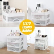 Large Plastic Cosmetic Drawer Makeup Organizer Storage Box Container Holder Desktop Clear
