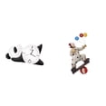 thumbnail image 1 of Reloj De Pared Moderno Y Bonito Con Forma De Panda Y Payaso, Escultura Práctica Y Resistente, Decoración Para El Hogar, Mesa De Sala De Estar, Centro De Mesa, Armario, Comedor, Regalo, 1 of 8