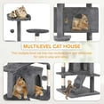 thumbnail image 5 of BuySphere Cat Tree 54 Inch Cat Tower Condo Cat House for Indoor Cats,Multifunctional Activity Center w/Cat Scratching Posts Stand Funny Toys for Kittens Pet Play House,Light Gray, 5 of 14