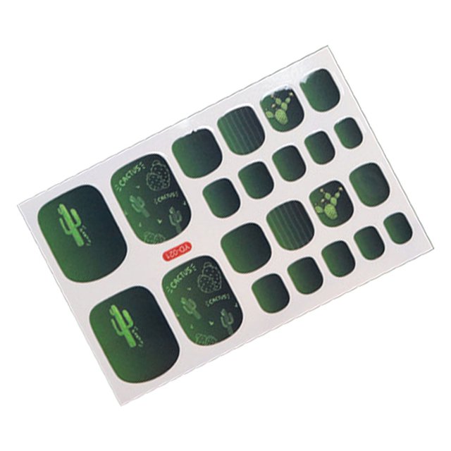 sweethay Calcomanía para uñas de los pies, envolturas geniales para plantas, calcomanías autoadhesivas DIY coloridas, Ins de moda para Cuidado de los pies No.7
