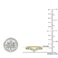 thumbnail image 3 of Dazzlingrock Collection 0.33 Carat (ctw) Round White Diamond Ladies Chevron Wedding Band 1/3 CT, 14K Yellow Gold, Size 5, 3 of 3