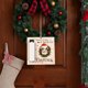 thumbnail image 1 of Adornos de árbol de Navidad de 6 piezas, gancho de madera con patrones de perros, decoraciones festivas para árboles navideños, regalos y mesas, beige, 1 of 5