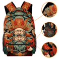 thumbnail image 2 of God Wealth Pattern Casual Backpacks Lightweight Premium Backpack with 1 Main Compartment 2 Side Pockets, 2 of 5