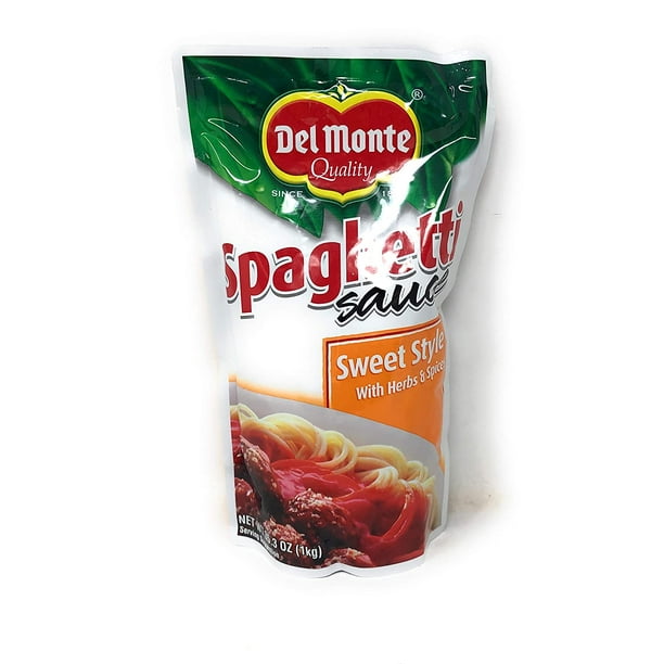 Del Monte Spaghetti Sauce Sweet Style With Herbs & Spicies, 35.3 oz Bag
