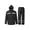 Black, variant on Men's Rain Suit High Visibility Reflective Work Rain Jacket Pants for All Sport Farm Fishing Motorcycle