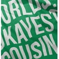 thumbnail image 4 of Worlds Okayest Cousin Family Relative Crewneck T Shirts Boy Girl Teen Brisco Brands S, 4 of 5
