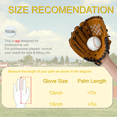 thumbnail image 4 of Left Handed Baseball Glove for Adult, Left Hand Throw Baseball Glove for Men & Women. Brown, 13in, 4 of 7