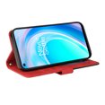 thumbnail image 2 of Compatible OnePlus Nord CE 2 LITE Case, Leather Wallet Case Stand View Magnetic Clasp Book Flip Folio Phone Cover - Red, 2 of 5