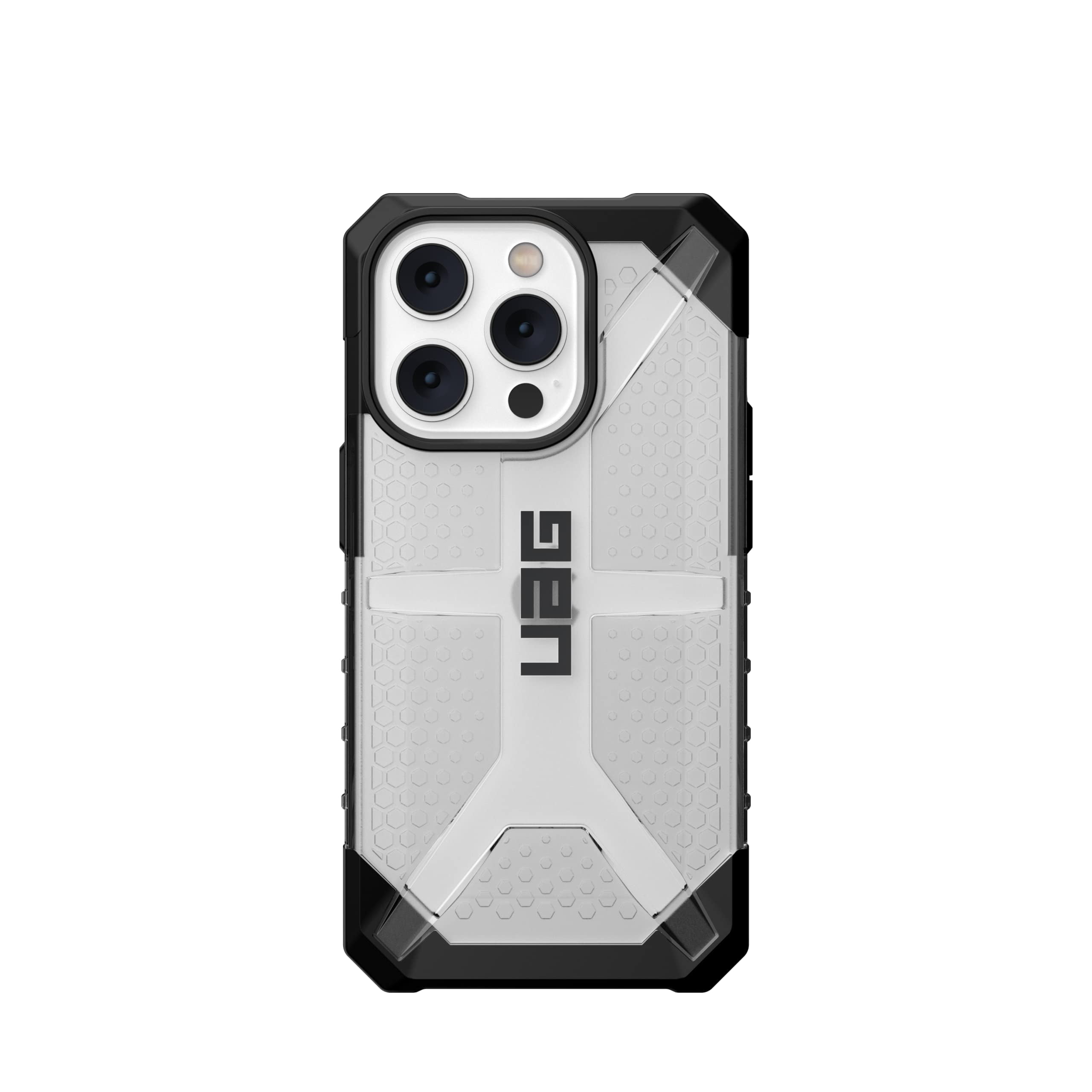 UAG iPhone 14 Pro Case Translucent Clear Ice 6.1" Plasma Lightweight Slim Shockproof Transparent Protective Cover Compatible with Wireless Charging by URBAN ARMOR GEAR