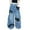 Z03-Blue, variant on Girls' Jeans 14 Elastic Waistband Pull on Wide Leg Jeans Loose fit Plain Jogger Streetwear Pants Back To School