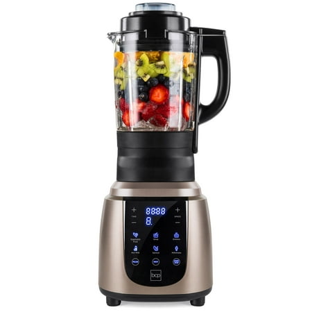 Best Choice Products 1200W 1.8L Multifunctional High-Speed Digital Professional Kitchen Smoothie Blender with Heating Function, Auto-Clean, Glass Jar, Up To 42,000RPM,