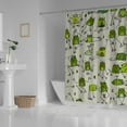 thumbnail image 5 of Funny Frogs Pattern Bath Shower Curtain 72x72in Polyester Fabric with 12 Curtain Hooks Bathroom Accessories Decoration, 5 of 6