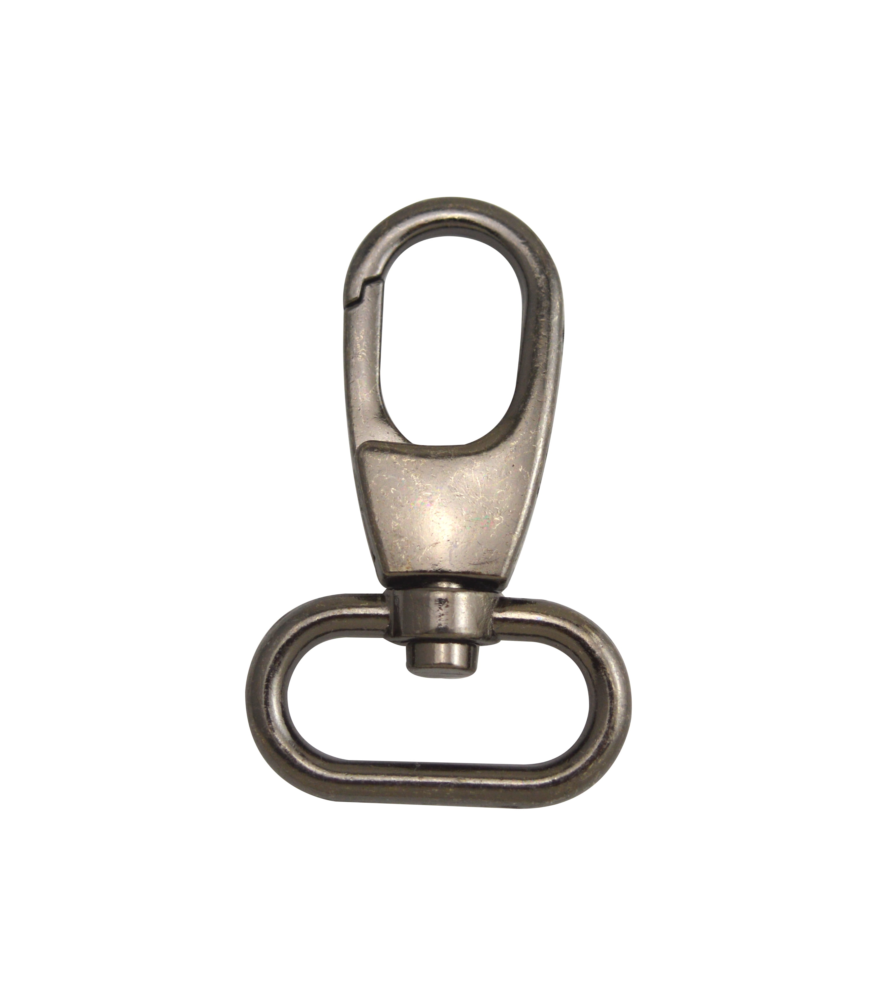 Fenggtonqii Gunmetal 1" Inner Diameter Oval Ring Smooth Lobster Clasps