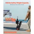thumbnail image 2 of KFFKFF Trailer Mover, 500lbs Load Limit, 13 inch-23.2 inch Height Flexibility, Trailer Transport Dolly, 9-inch Air-Filled Rubber Wheel, Hand or Power Wrench Operated, 2 of 9