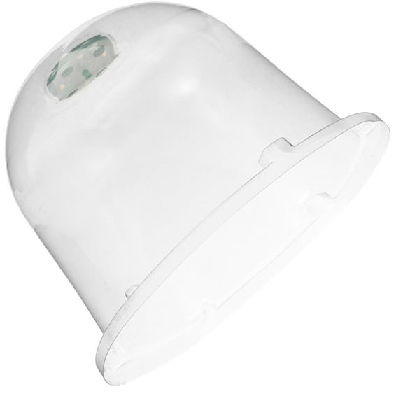 Supvox Clear Plastic Plant Dome with Built-in Light, Reusable Garden Cloche Plant Protector for Outdoor Use