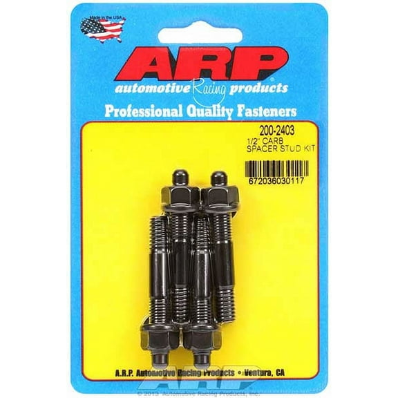 ARP INC. 200-2403 1/2IN CARBURETOR SPACER STUD KIT 2.225IN OAL