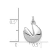 thumbnail image 4 of 14K White Gold Charm Pendant Diamond Round 1 15Ct. Fortune Cookie, 4 of 4