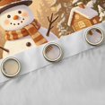 thumbnail image 4 of Manfei Snowman Blackout Curtains Set of 2 (52x84 Each) Snow Curtain, Yellow Green, 4 of 6