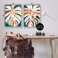 thumbnail image 4 of Stupell Industries Tropical Monstera Leaves Botanical & Floral Painting Gray Framed Art Print Wall Art, 24 x 30, Set of 2, 4 of 10