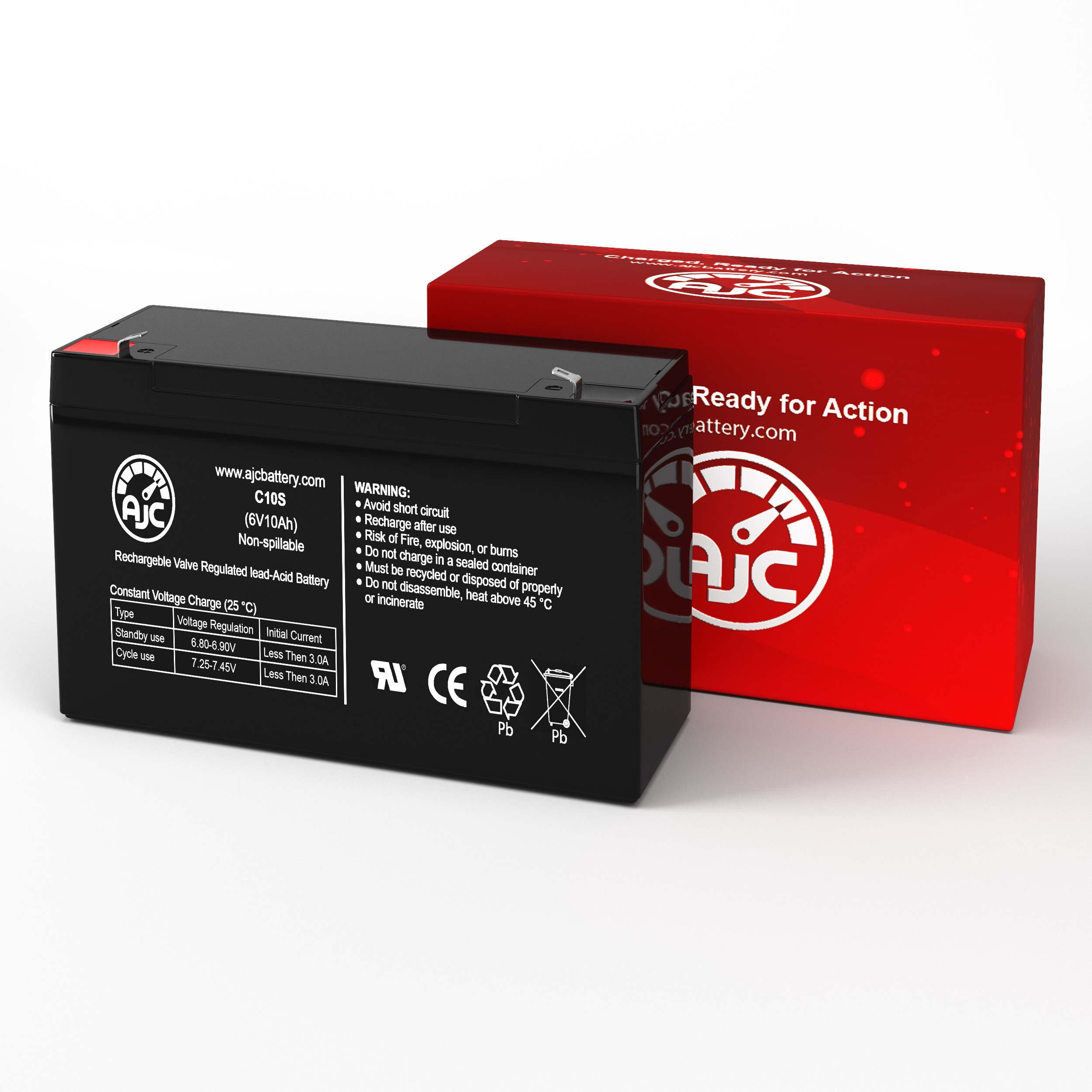 APC Back-UPS Back-UPS BK600C 6V 10Ah UPS Battery - This Is an AJC Brand Replacement