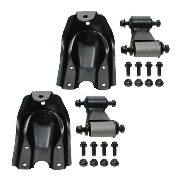 BST BSSP 2PCS Rear Leaf Spring Shackle & Bracket Kit 15640442 722-102 Compatible with 1988-1997 Chevy Chevrolet GMC C1500 C2500 Blazer Yukon