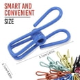thumbnail image 2 of Riveda 30 Pack Assorted Chip Bag Clips Utility - PVC 2 Inch Coated Colorful Sealer for Sealing Food - Paper Holder, Clothesline Clip for Laundry Hanging, Kitchen Bags, Multipurpose Clothes Pins, 2 of 6