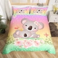 thumbnail image 1 of Koala Juego de Funda Nórdica Koala de dibujos animados juego de cama para niños Niños Niñas Blossom, 1 of 6